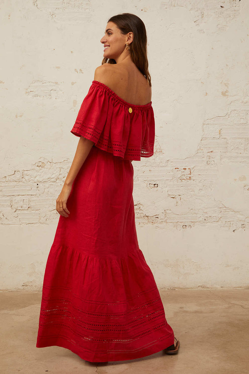Lyubava Dress Jungle Red