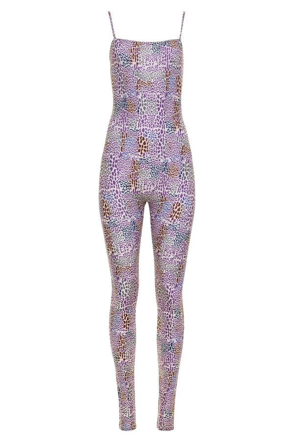 Rue Bodysuit Purple Leopard