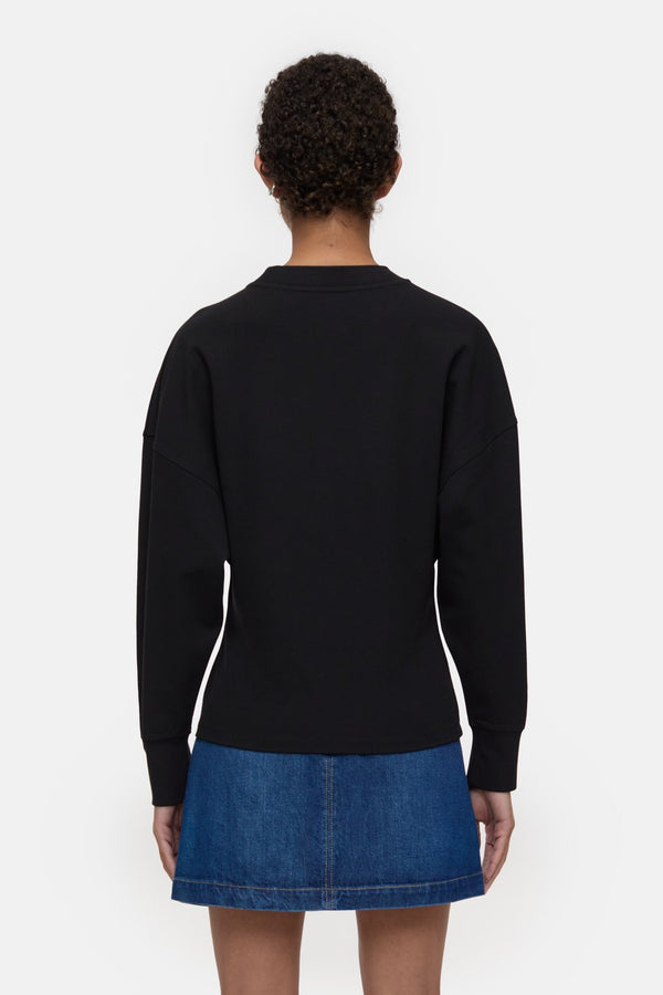Crewneck Long Sleeve Sweater Black