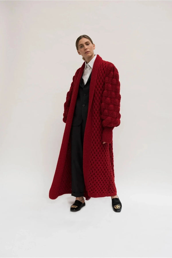 Charlotte Cashmere Coat Red