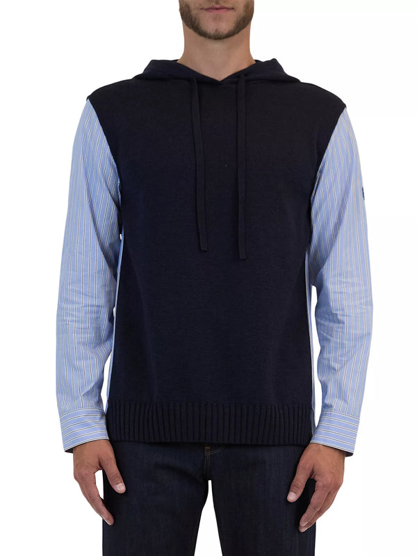 Adonis Knit Woven Combo Hoodie