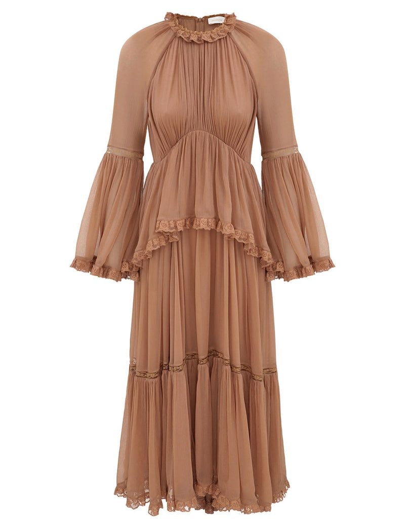 Hypnotic Peplum Flutter Dress