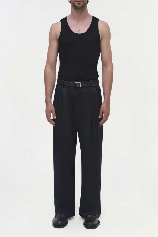 Wilson Wide Leg Pleated Trouser