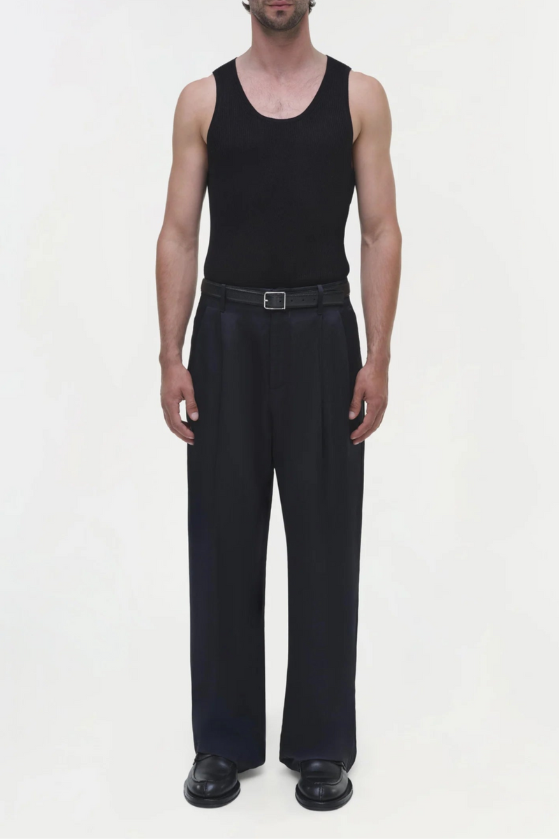 Wilson Wide Leg Pleated Trouser
