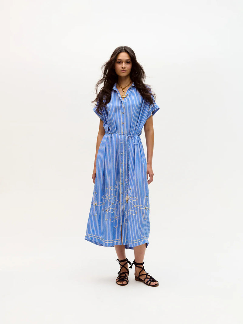 Valerie Kaftan Blue Stripes