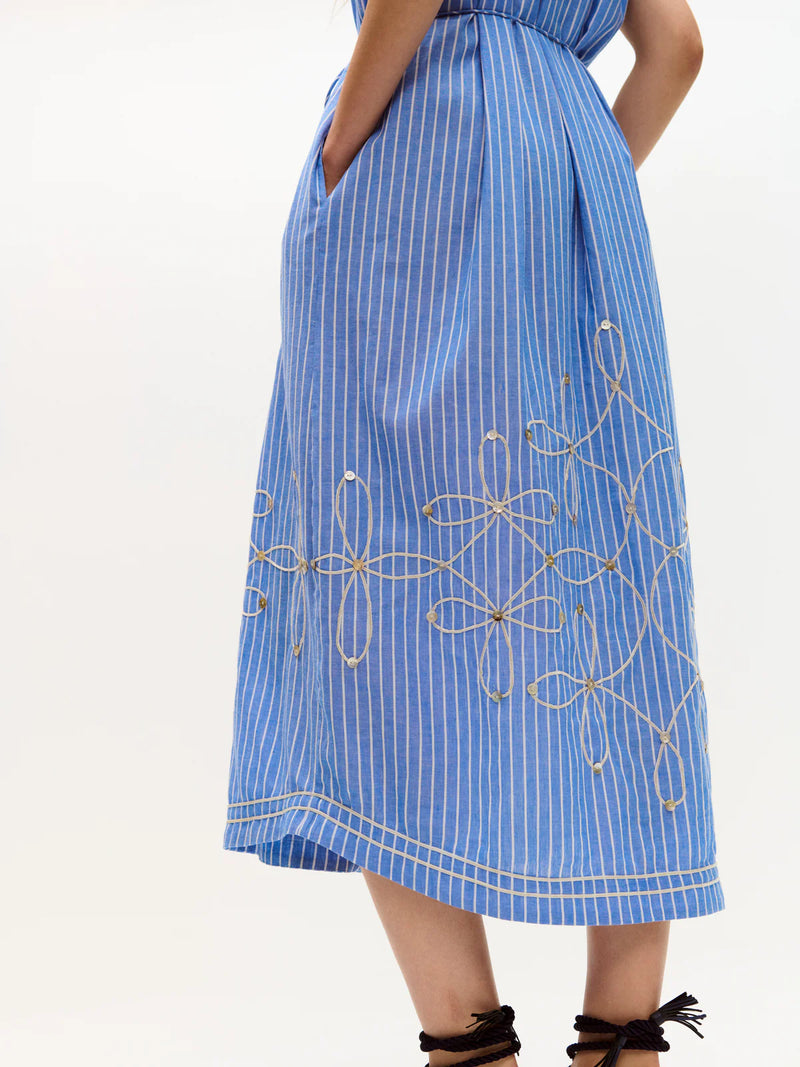 Valerie Kaftan Blue Stripes