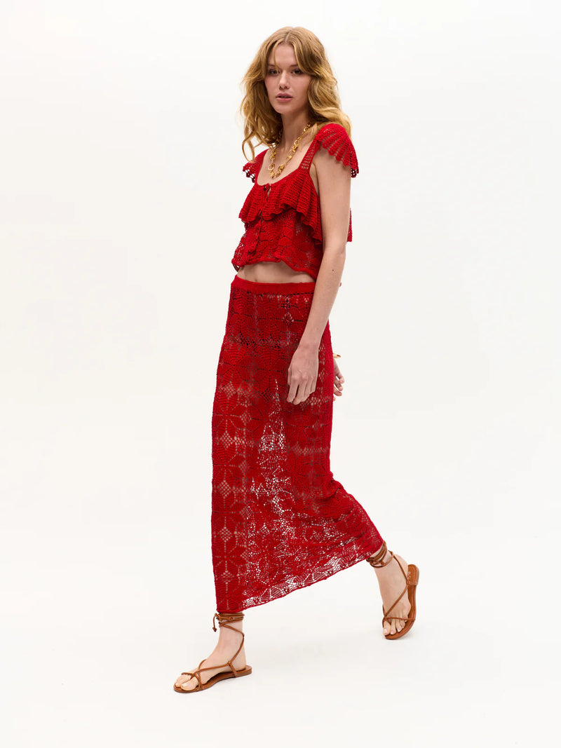 Lela Skirt Red