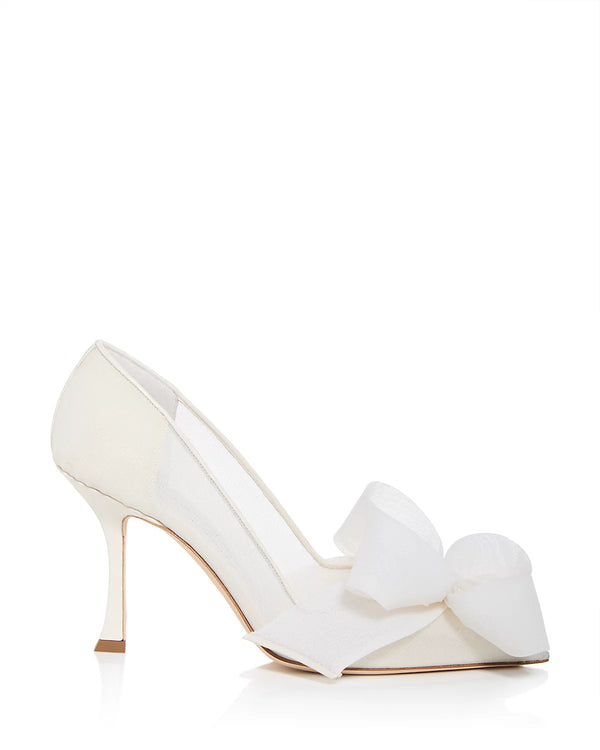 Staz 90 Mesh Pump with Bow Ivory