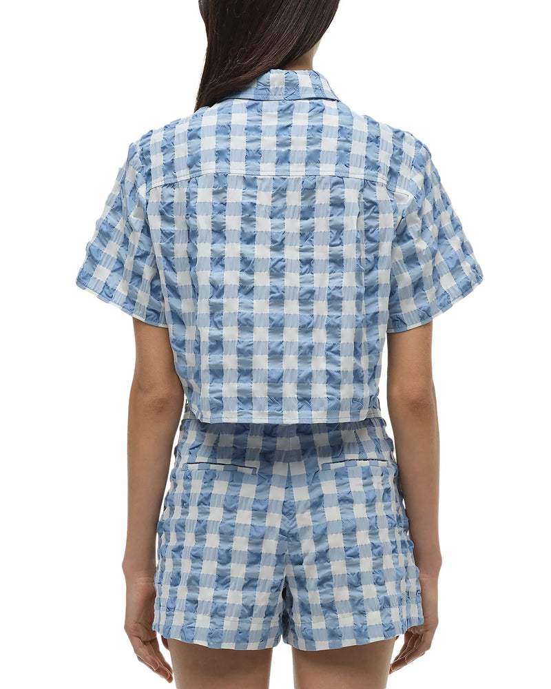 Solange SS Cropped Shirt Gingham