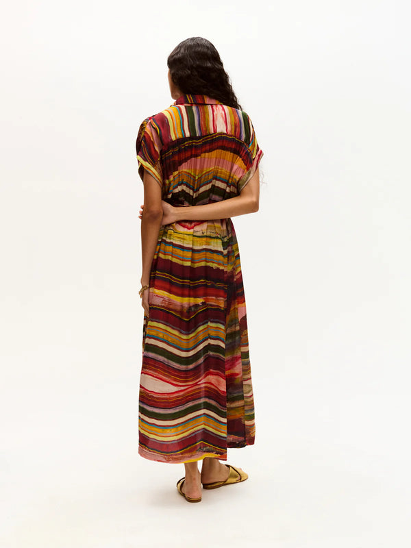 Valerie Kaftan Ruby Marble print