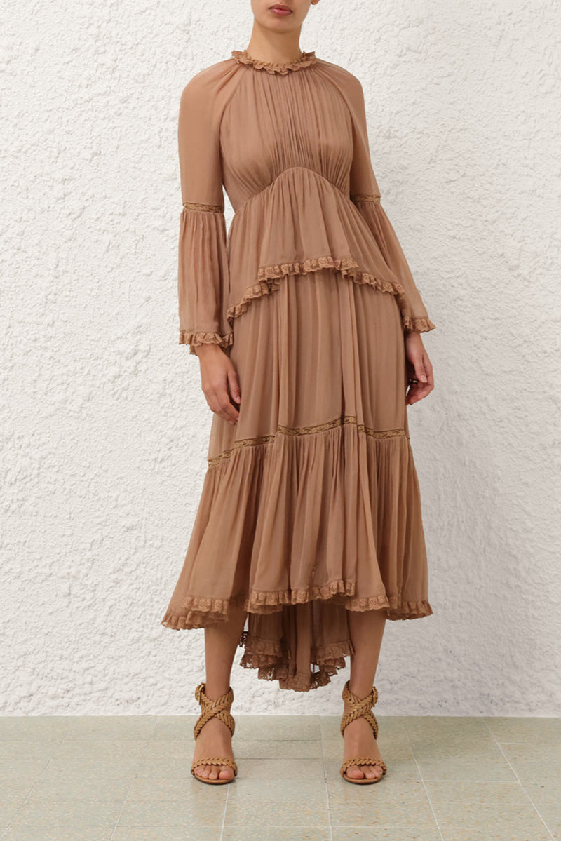 Hypnotic Peplum Flutter Dress