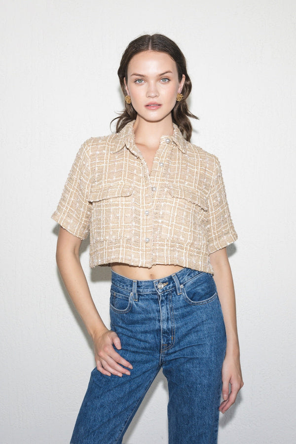 Riviera Tweed Top