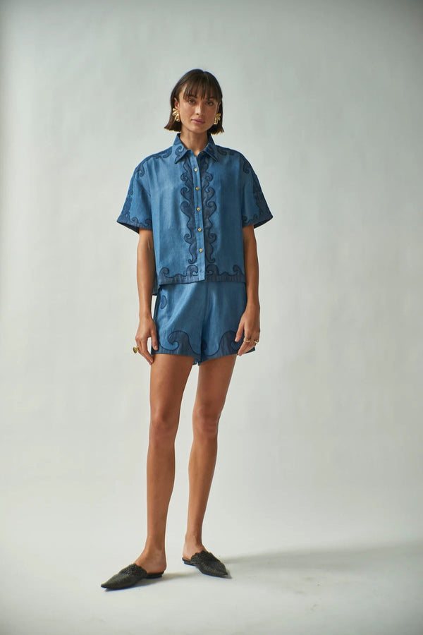 Pina Shirt Tencel Denim
