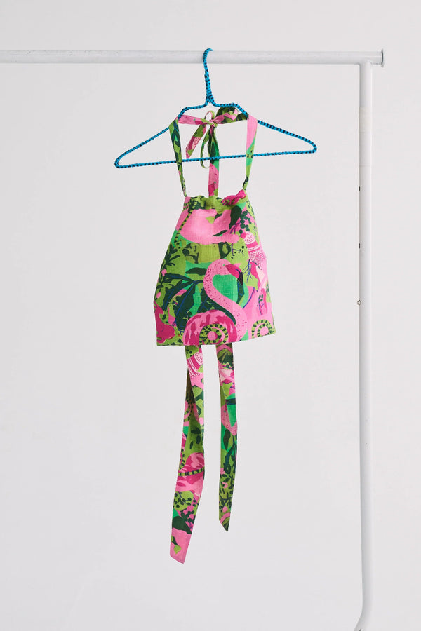 Handkerchief Top Safari Camo Palm Beach