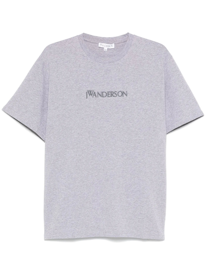 Logo Embroidery T-Shirt Grey Mélange