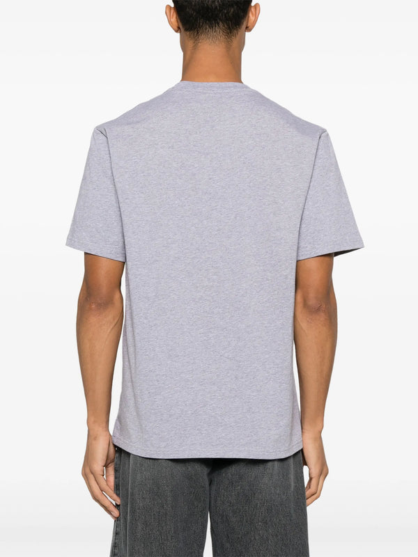 Logo Embroidery T-Shirt Grey Mélange