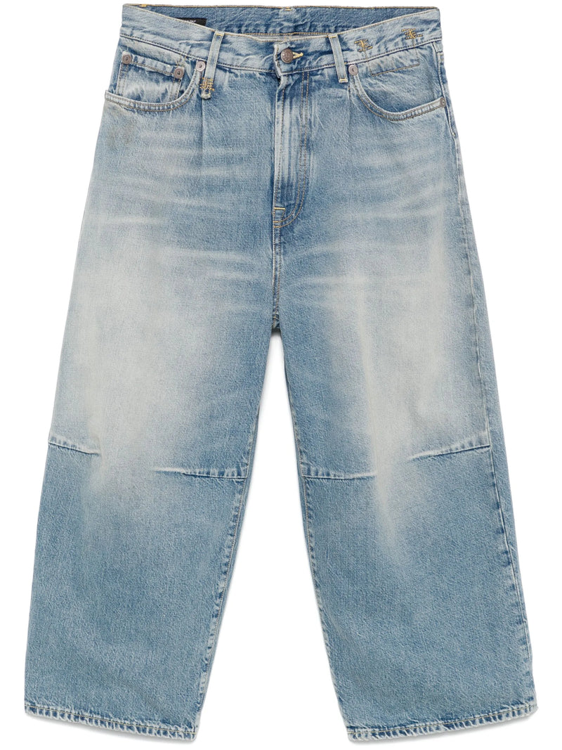 Crop Wide Leg Veiled Blue