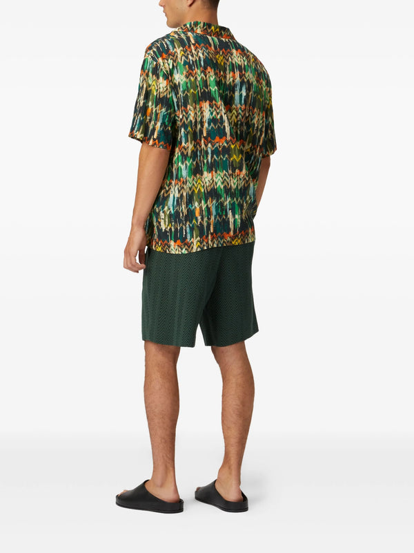 Short Sleeve Shirt Green Multi