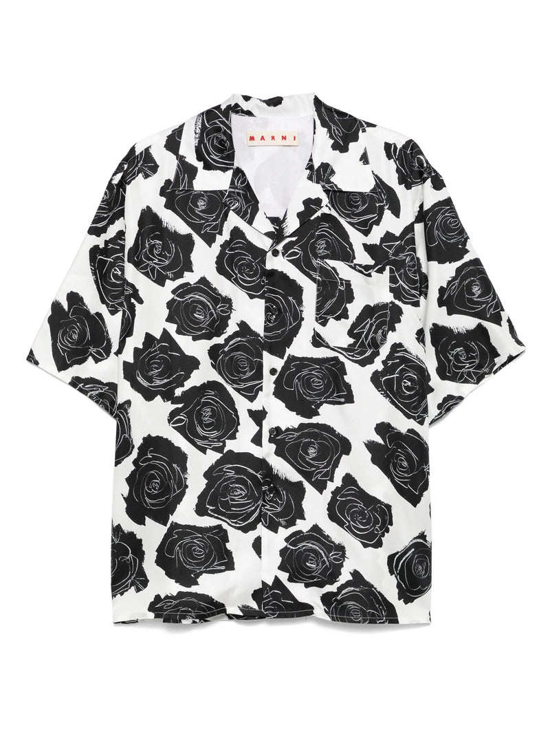 Luna Silk Twill Shirt Lily White