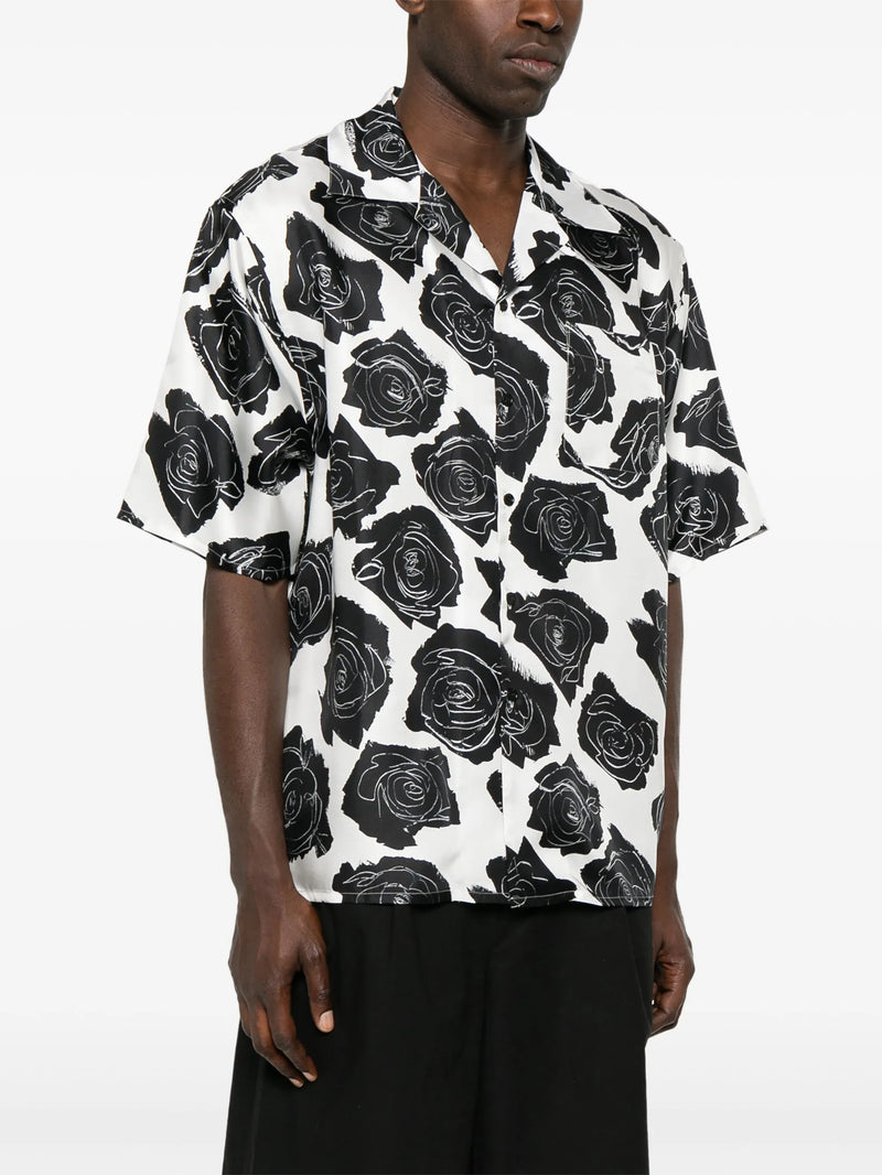 Luna Silk Twill Shirt Lily White