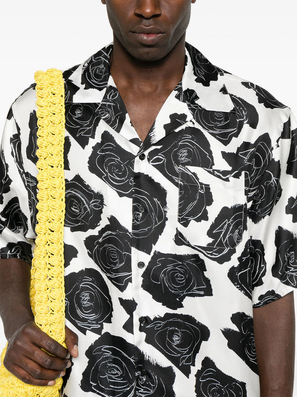 Luna Silk Twill Shirt Lily White