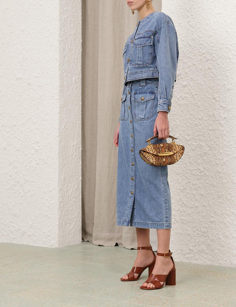 Denim Cropped Jacket