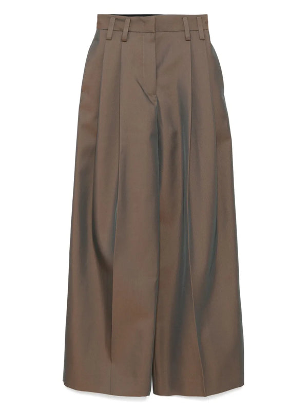 Changeant Wool Poly Gabardine Trouser