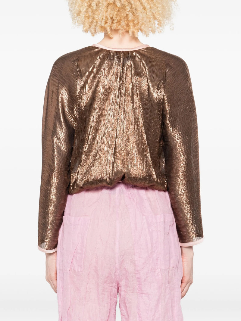 Froisse lame kimono Shirt