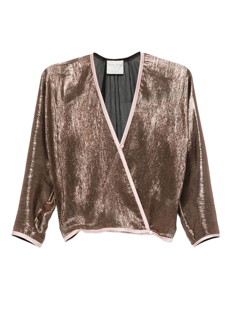 Froisse lame kimono Shirt