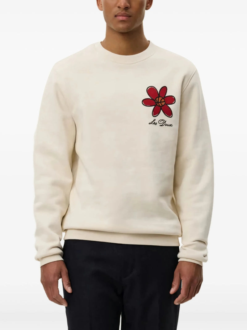 Flower Basket Sweatshirt Ivory