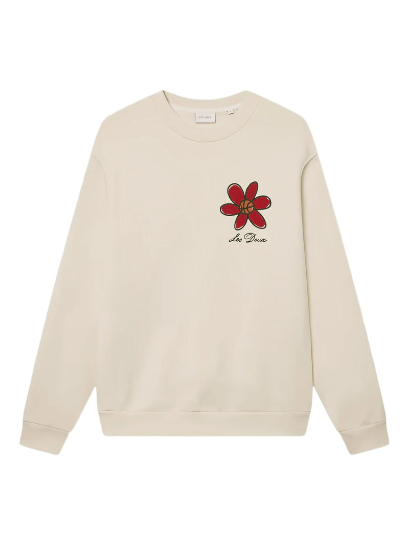 Flower Basket Sweatshirt Ivory