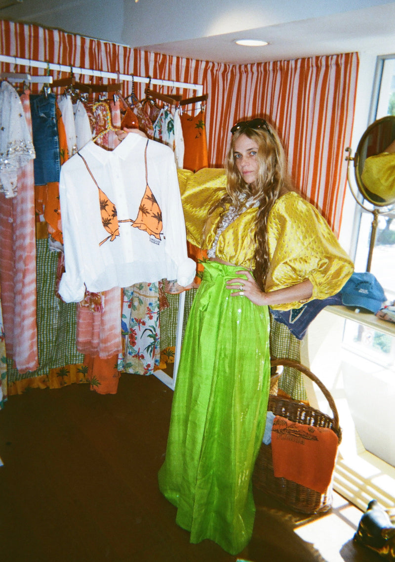 Atlantic Maxi Ball Skirt little lime