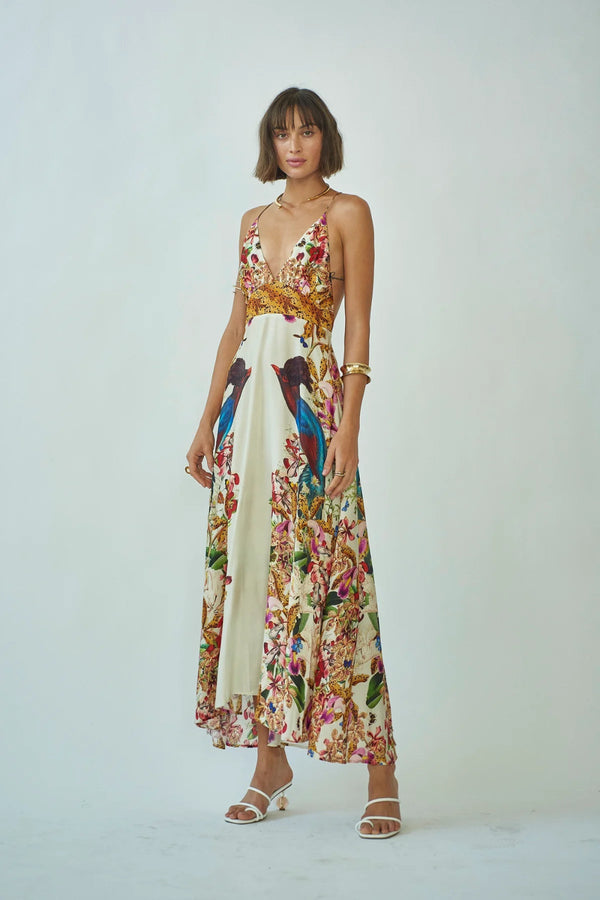 Star Dress Divine Birds White