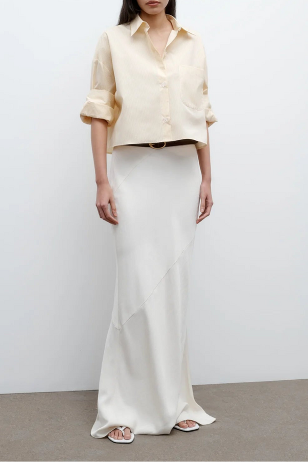 Next Ex In Cotton Banker Stripe Ivory/ Yellow