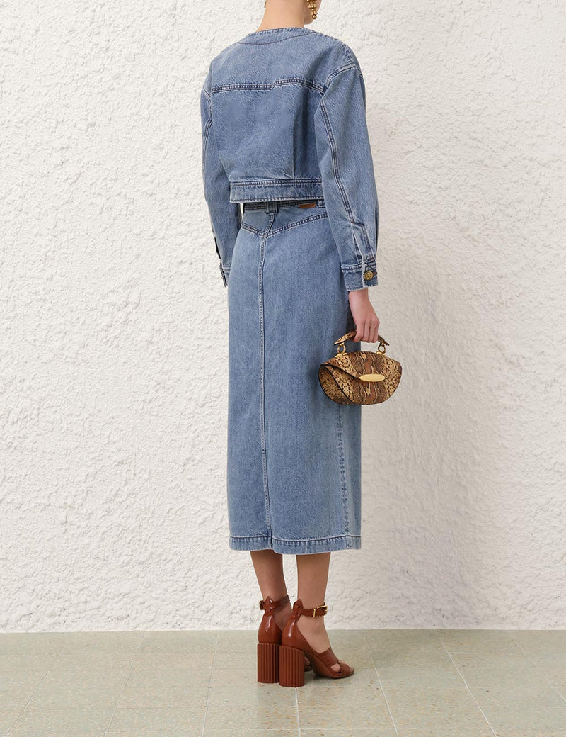 Denim Cropped Jacket