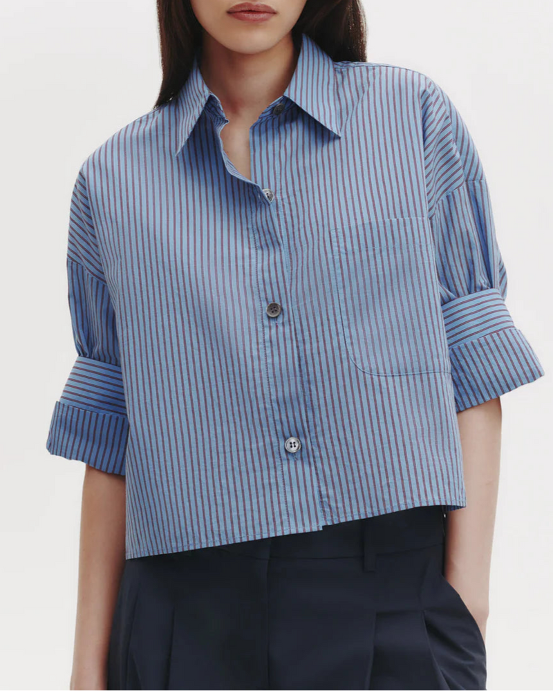 Next Ex Shirt Blue/ Wine