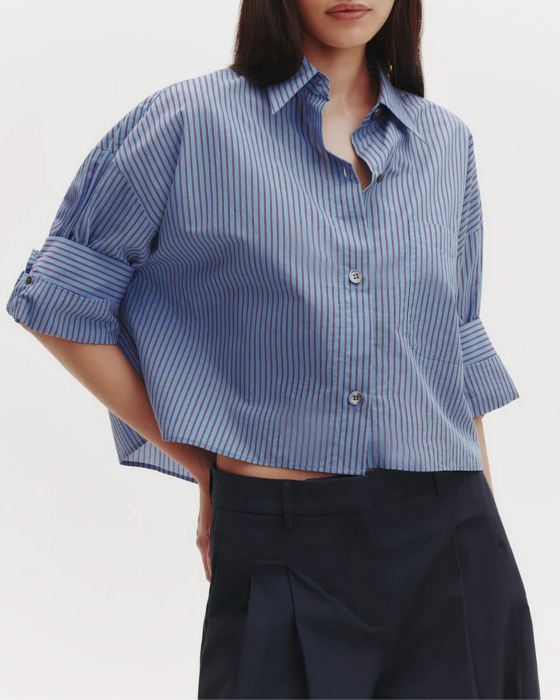 Next Ex Shirt Blue/ Wine