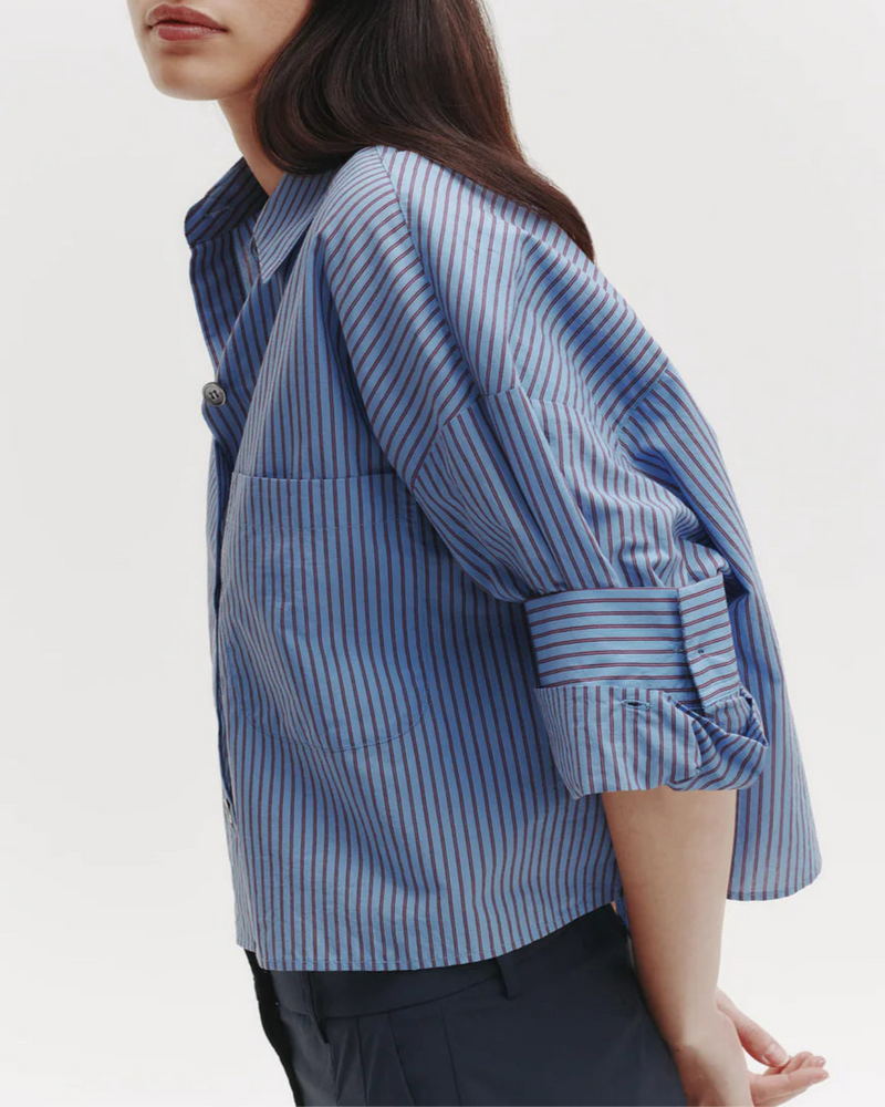 Next Ex Shirt Blue/ Wine