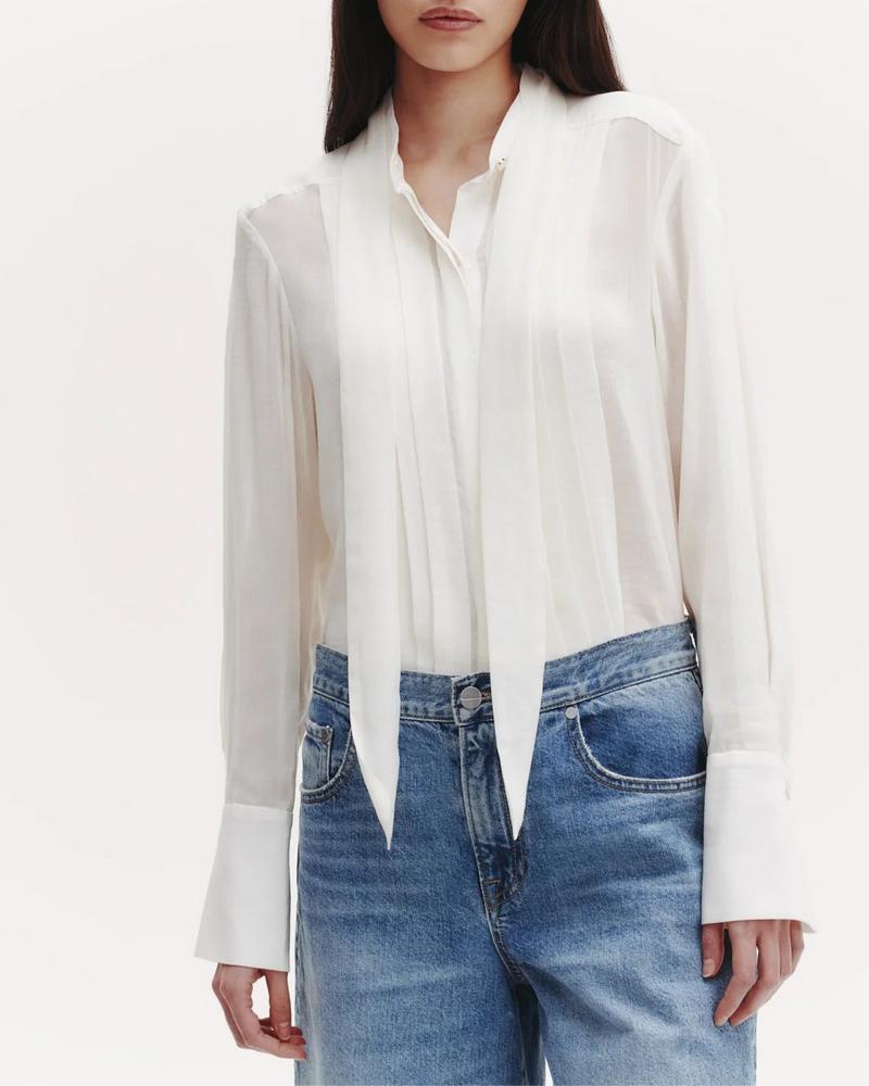 Patti with Pleats and Tie Top