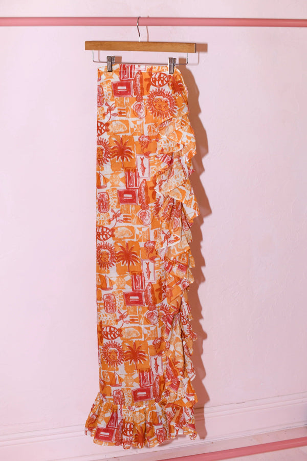 Ruffle Power Pareo Seaside Golden Hour