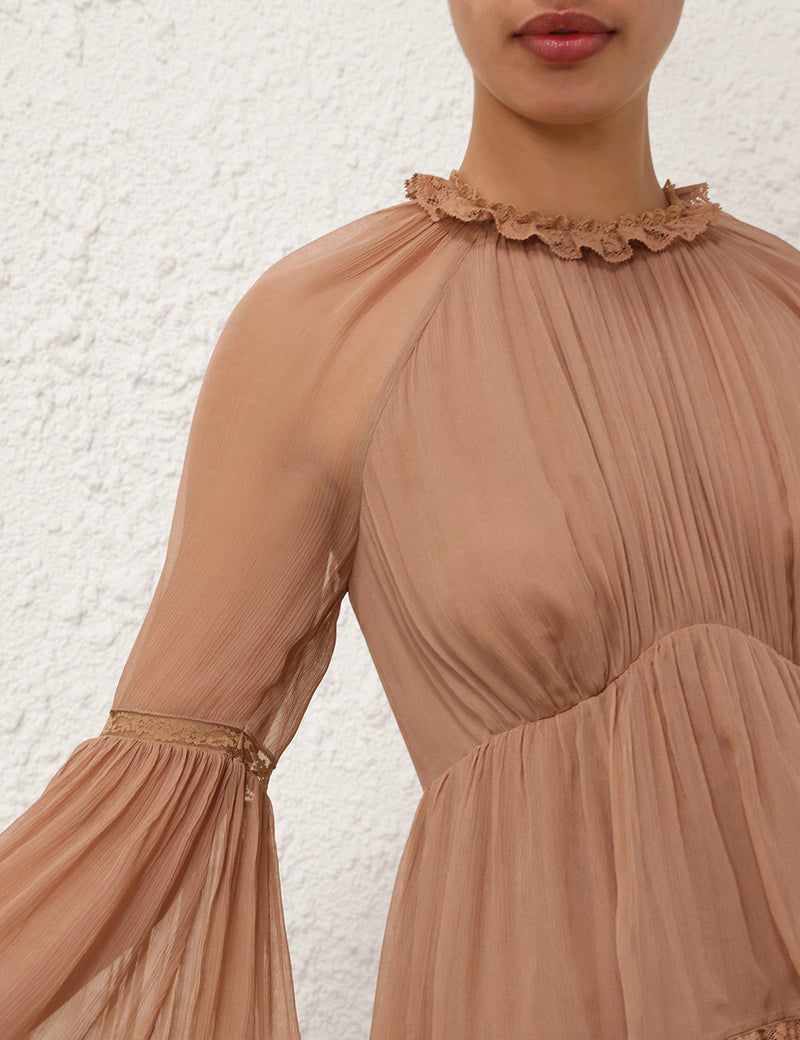 Hypnotic Peplum Flutter Dress