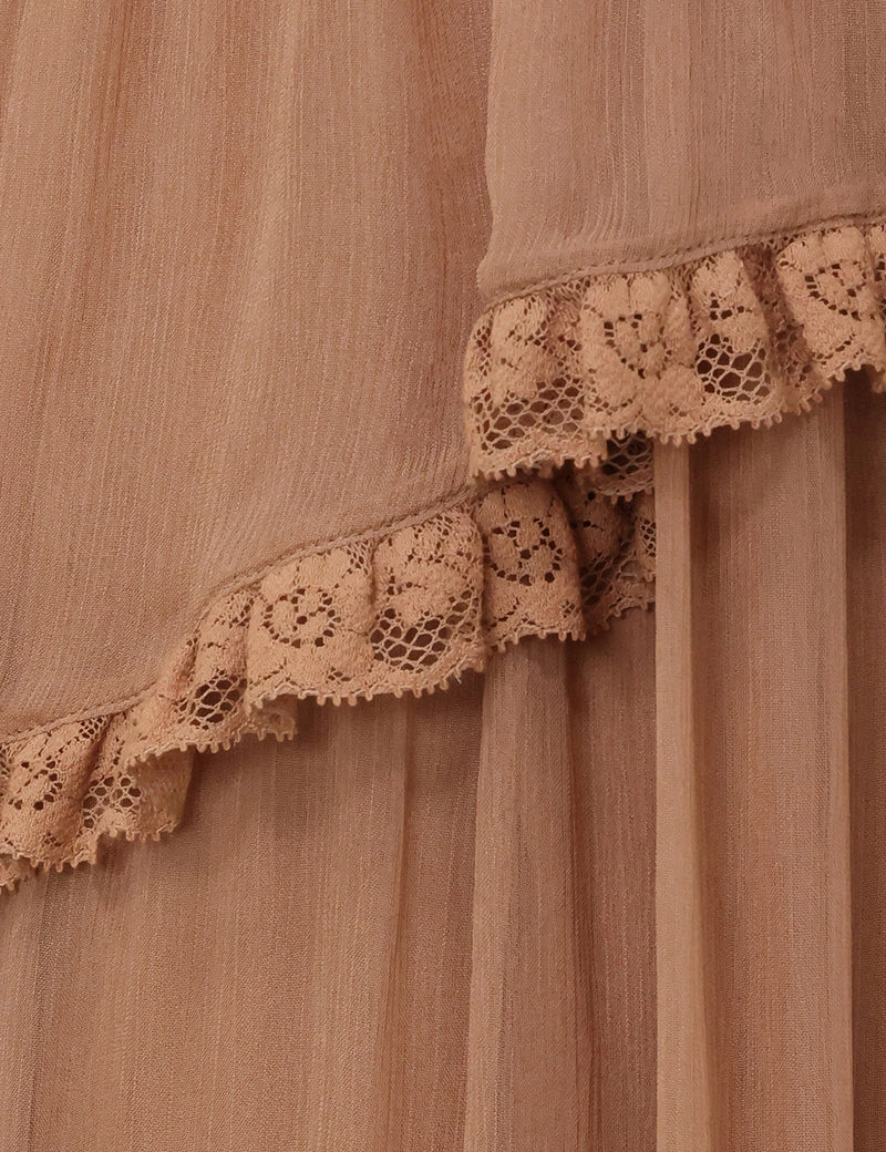 Hypnotic Peplum Flutter Dress