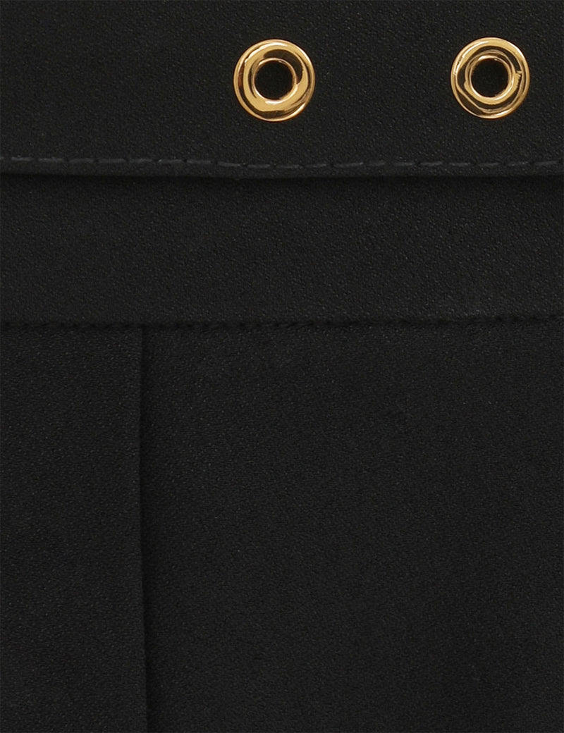 Lace Trim Wide Leg Pant