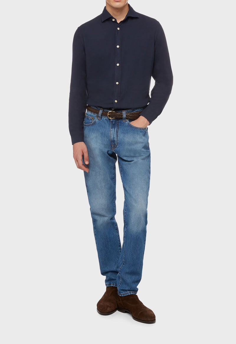 Navy Blue Shirt 619 SB5861 0785