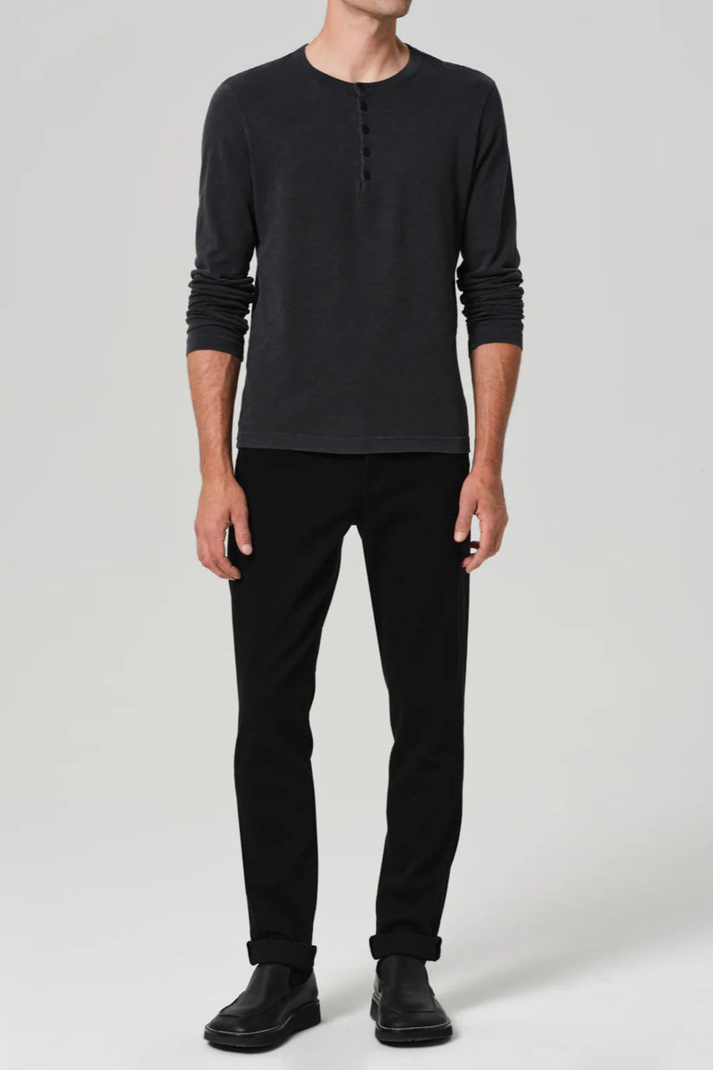 London Tapered Slim Cashmere Denim in Starless