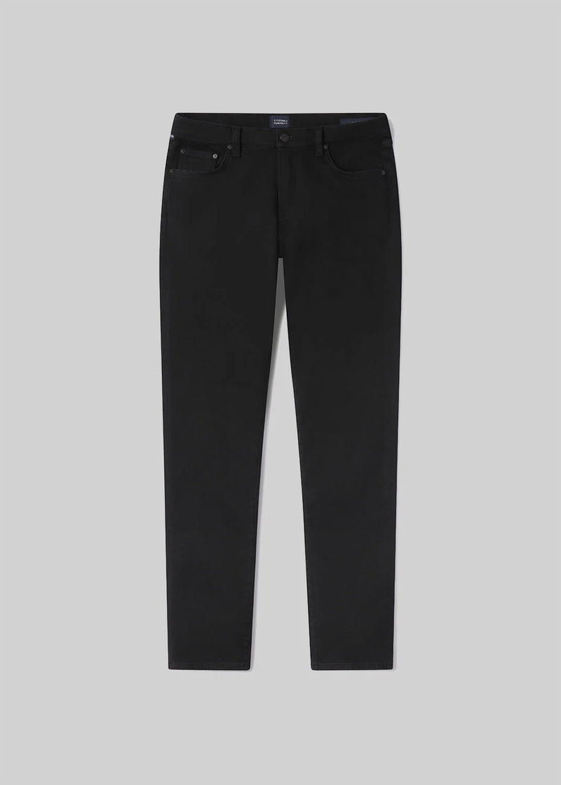 London Tapered Slim Cashmere Denim in Starless