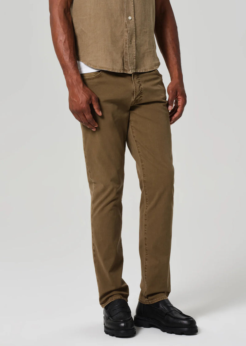Gage Jeans in Italian Canvas Dark Khaki
