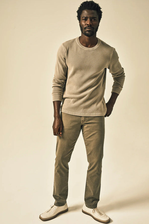 Gage Jeans in Italian Canvas Dark Khaki