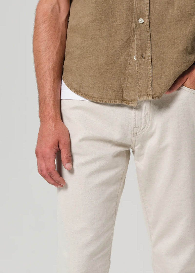Elijah Relaxed Straight Linen Jeans
