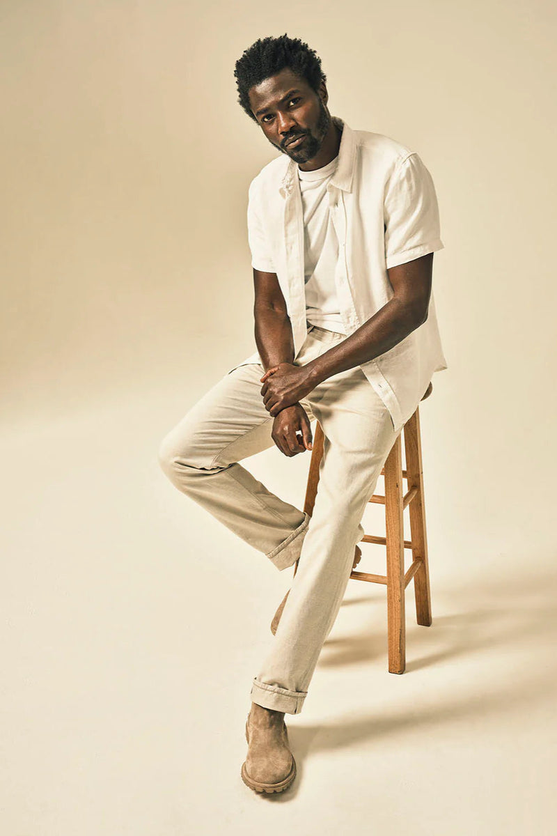 Elijah Relaxed Straight Linen Jeans